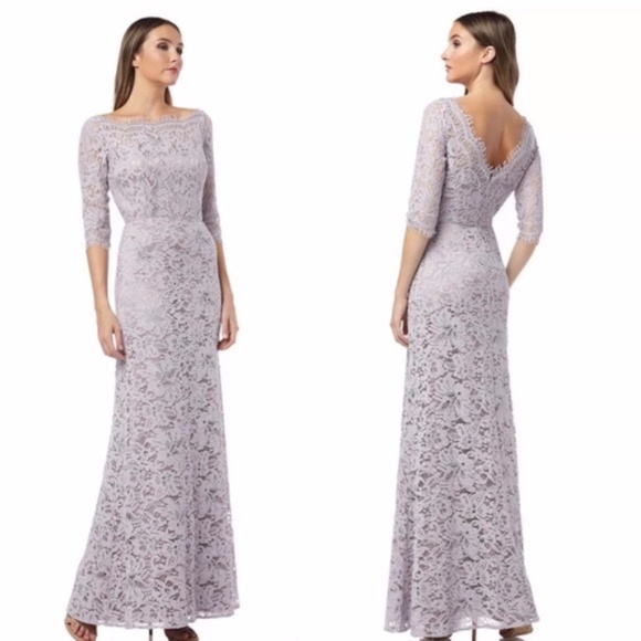 JS Collections Dresses & Skirts - JS Collections Boatneck Lace Dress Lavender